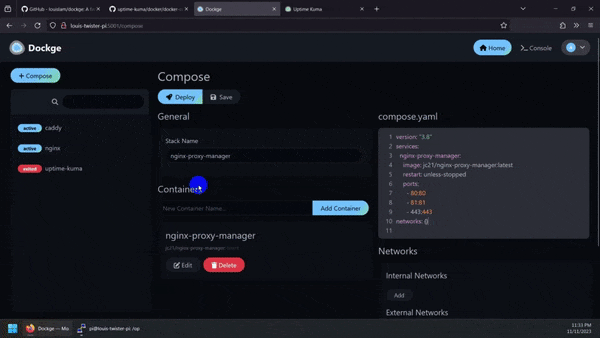 用docker搭建一个面向compose的管理器 – dockge-一起撸毛吧