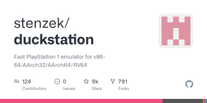 怀旧游戏新体验：DuckStation——高性能PS1模拟器-一起撸毛吧