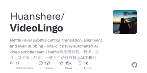 【开源神器】VideoLingo：一键生成Netflix级字幕+AI配音，视频翻译从未如此简单！-一起撸毛吧