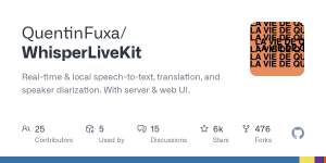 实时语音转文字神器：WhisperLiveKit本地部署全攻略-一起撸毛吧